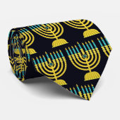 Pop Art Menorah Stropdas (Opgerold)