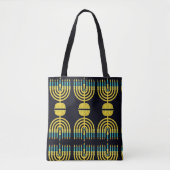 Pop Art Menorah Tote Bag (Voorkant)