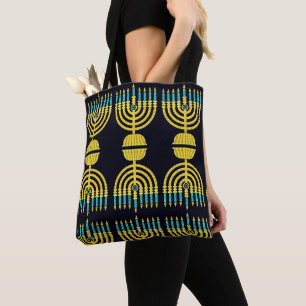 Pop Art Menorah Tote Bag