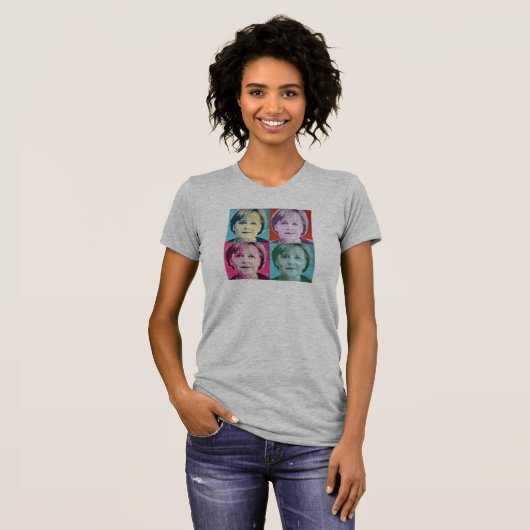 Pop Art Merkel - - T-shirt (Voorkant volledig)