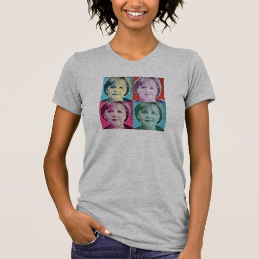 Pop Art Merkel - -  T-shirt (Voorkant)