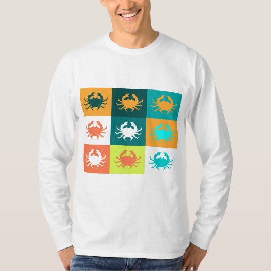 Pop Art met krabben 6 T-shirt (Voorkant)