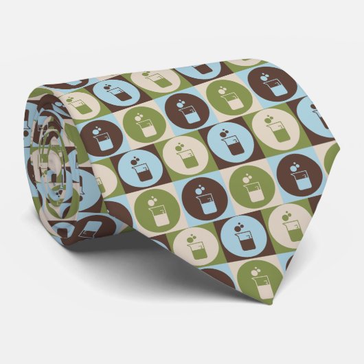 Pop Art Microbiologie Stropdas (Opgerold)