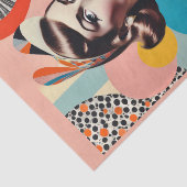 Pop Art Mid Century collage van een mode vrouw Tissuepapier (Detail)