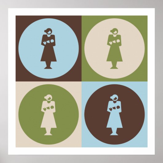 Pop Art Midwifery Poster (Voorkant)