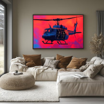 Pop Art Militair Helikopter - Luchtvaart Scene