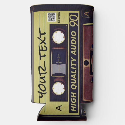 Pop Art Mix Tape Can Cooler (Achterkant)