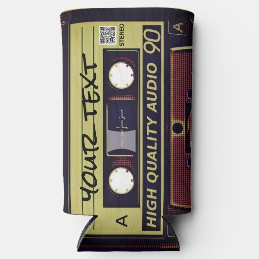 Pop Art Mix Tape Can Cooler (Voorkant)