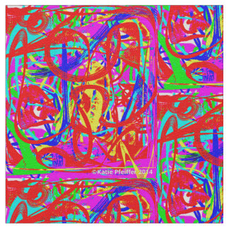 Pop Art Mod Abstract Ontwerp Stof