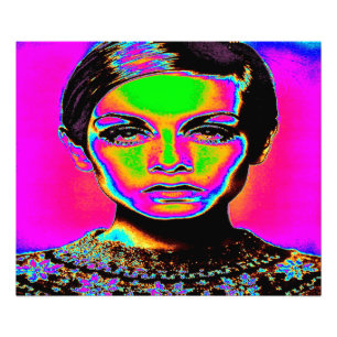 Pop Art Mode Foto Afdruk