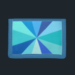 Pop Art Modern 60s Funky Geometric Rays in Blue Drievoud Portemonnee<br><div class="desc">Deze heup,  retro 60s-geïnspireerde pop kunstportefeuille heeft psychedelische blauwe stralen / zonnestralen die in een geometrisch patroon schieten. Dit schimmelige,  minimalistische,  ultra-modaal ontwerp heeft twaalf stralen in verschillende tinten vet,  helder neonblauw. Het is grof,  baby.</div>