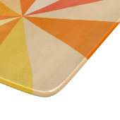 Pop Art Modern 60s Funky Geometric Rays in Oranje Snijplank (Hoek)