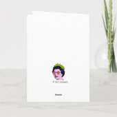 Pop Art Moderne Pret HM Koningin in Union Jack-bri Kaart (Achterkant)