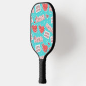 Pop Art MOM Love Pattern in Turquoise (1) Pickleball Paddle (Links)