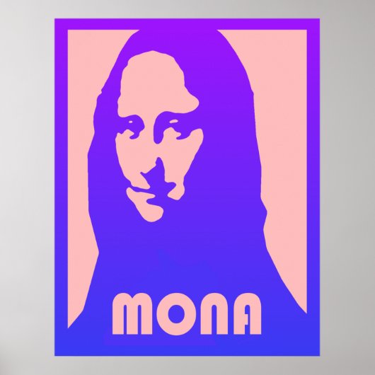 Pop Art Mona Lisa Poster (Voorkant)