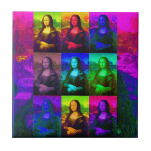 Pop Art Mona Lisa Tegeltje