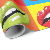 Pop-art mond cadeaupapier (Rol Hoek)