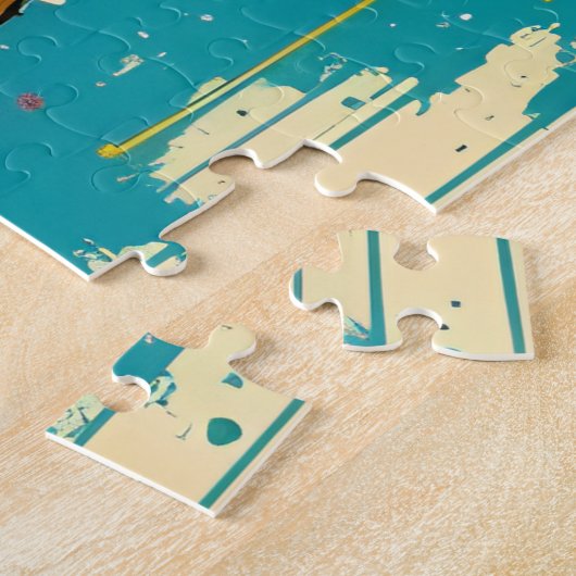 Pop Art Monkey Legpuzzel (Zijkant)