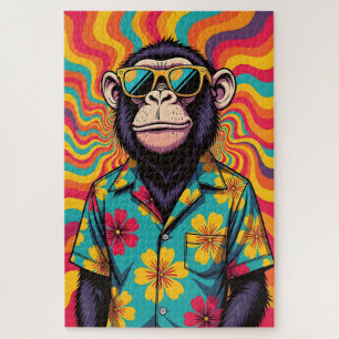 Pop Art Monkey Legpuzzel