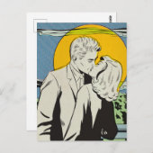 Pop Art | Moonlight Kiss | BRIEFKAART (Voorkant / Achterkant)