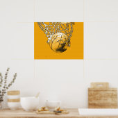 Pop Art Motivatie Basketbal Poster (Keuken)