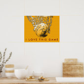 Pop Art Motivatie Basketbal Poster (Keuken)