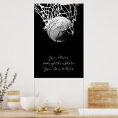 Pop Art Motivatie prijsopgave Basketball Print (Keuken)