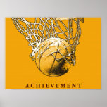 Pop Art Motivatie Sport Basketbal Poster<br><div class="desc">Ik hou van dit spel. Populaire sport - Basketball Game Ball Afbeelding.</div>