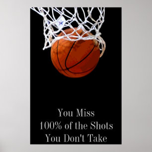 Pop Art Motiverende Citaat Basketbal Deur Poster