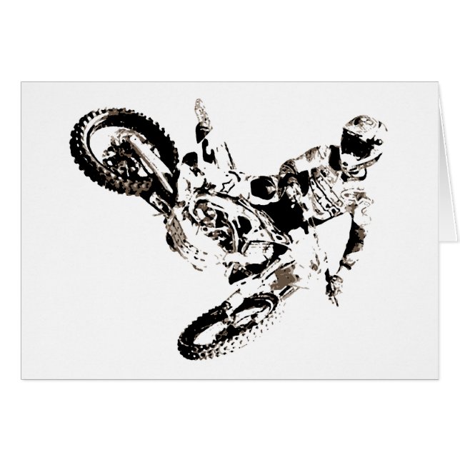 Pop Art Motocross Motorcyle Sport (Voorkant Horizontaal)