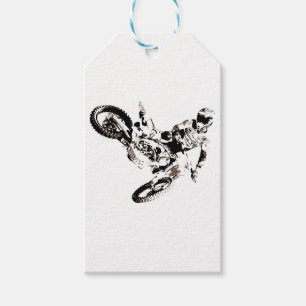 Pop Art Motocross Motorcyle Sport Cadeaulabel