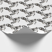 Pop Art Motocross Motorcyle Sport Cadeaupapier (Hoek)