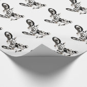 Pop Art Motocross Motorcyle Sport Cadeaupapier (Hoek)