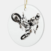 Pop Art Motocross Motorcyle Sport Keramisch Ornament (Links)