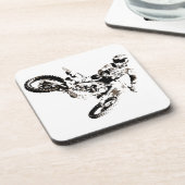 Pop Art Motocross Motorcyle Sport Onderzetter (Linkerzijde)