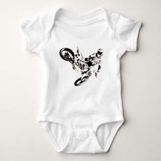 Pop Art Motocross Motorcyle Sport Romper (Voorkant)