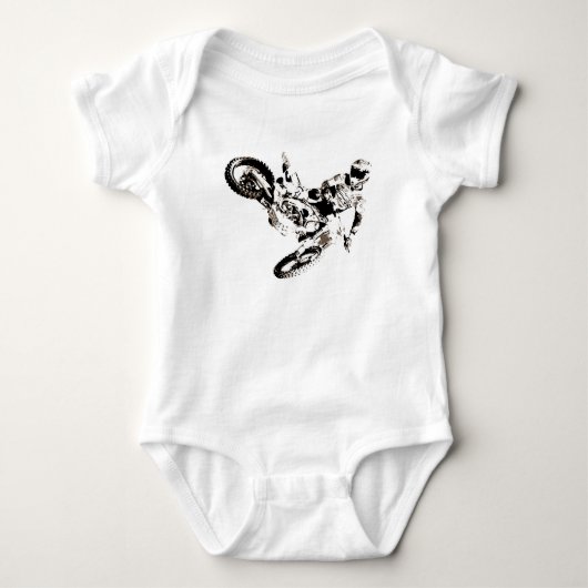 Pop Art Motocross Motorcyle Sport Romper (Voorkant)