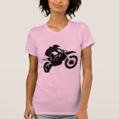 Pop Art Motocross Motorcyle Sport T-shirt (Voorkant)