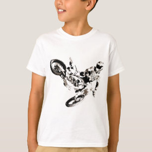 Pop Art Motocross Motorcyle Sport T-shirt