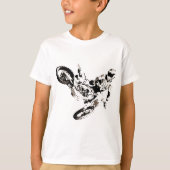 Pop Art Motocross Motorcyle Sport T-shirt (Voorkant)