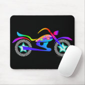 Pop Art MOTORCYCLE Mousepad Muismat (Met muis)