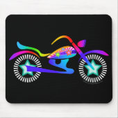 Pop Art MOTORCYCLE Mousepad Muismat (Voorkant)