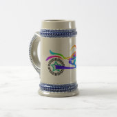Pop Art MOTORCYCLUS BEER STEIN Mok (Voorkant links)