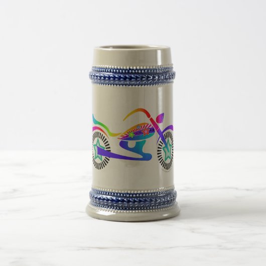 Pop Art MOTORCYCLUS BEER STEIN Mok (Center)