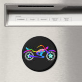Pop Art MOTORCYCLUS Magnet (Insitu (Vaatwasser))