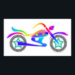 Pop Art MOTORCYCLUS POSTER<br><div class="desc">Een AFDRUKTE VAN DE MOTORCYCLUS van de de kunststijl van de pop - verander de achtergrondkleur en voeg tekst toe!</div>