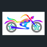 Pop Art MOTORCYCLUS POSTER<br><div class="desc">Een AFDRUKTE VAN DE MOTORCYCLUS van de de kunststijl van de pop - verander de achtergrondkleur en voeg tekst toe!</div>