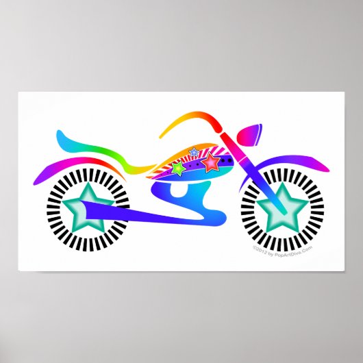 Pop Art MOTORCYCLUS POSTER (Voorkant)