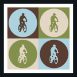 Pop Art Mountain Biking Poster<br><div class="desc">Pop Art Mountain Biking. Geniet van dit leuke ontwerp met je hobby,  beroep of obsessie voor geweldige t-shirts,  stickers en nog veel meer. Ze maken ook geweldige cadeautjes!</div>