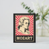 Pop Art Mozart Briefkaart (Staand voorkant)